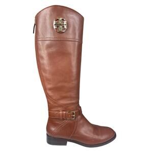 Tory Burch Women’s Adeline Brown Leather Tall Riding Boot Size US 8